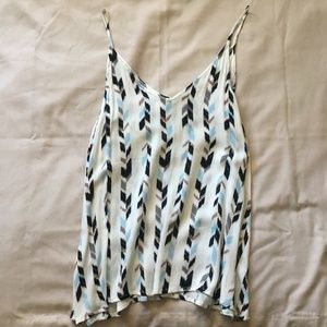 Blu Pepper chevron striped tank top